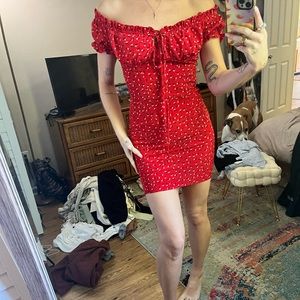 Princess Polly babydoll bodycon dress.